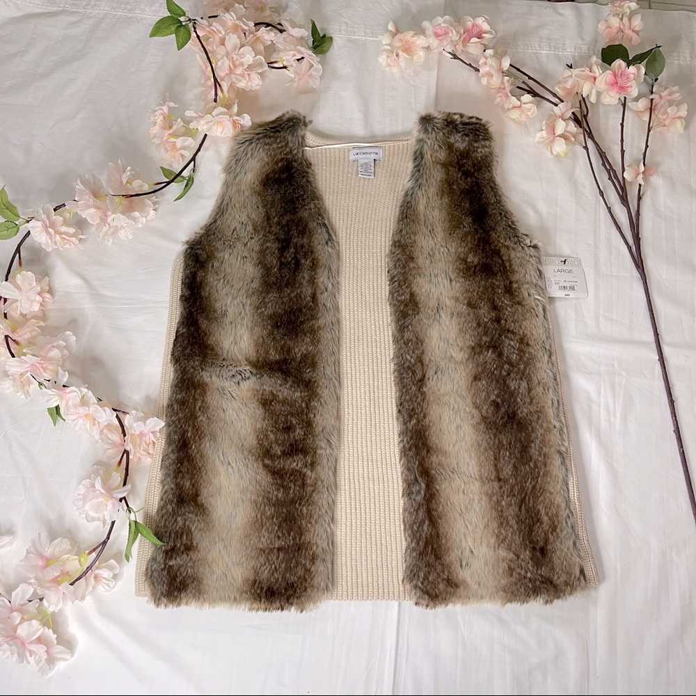 Faux Fur Sweater Vest